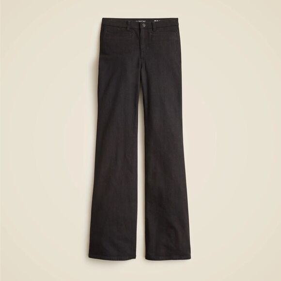 NWT J CREW High-rise flare jean in Black Rinse - Picture 5 of 7